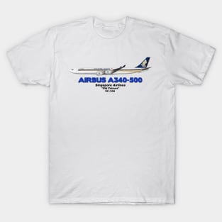 Airbus A340-500 - Singapore Airlines "Old Colours" T-Shirt